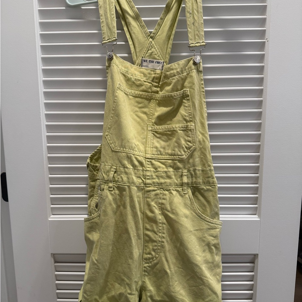 We The Free Light Yellow Overalls